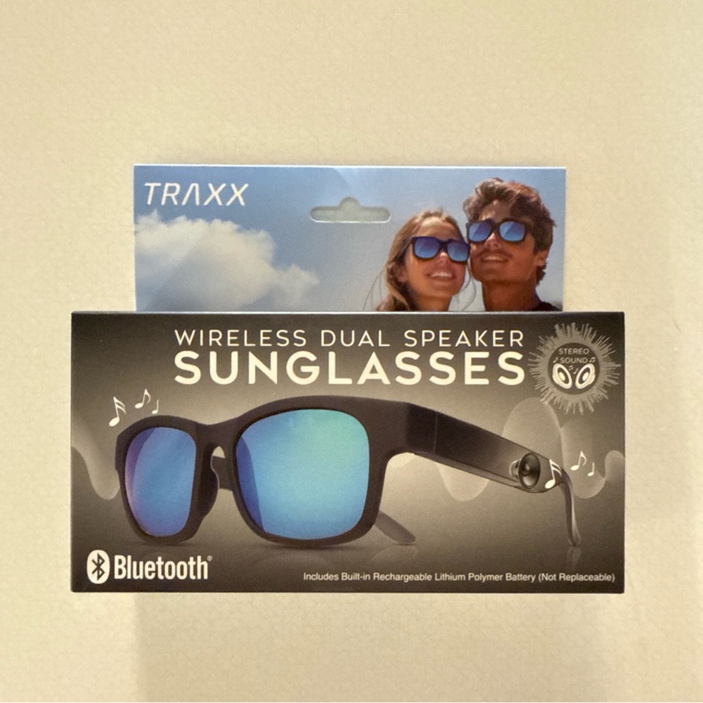 Bluetooth Speaker Sunglasses - Blue